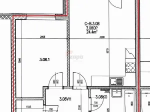 Pronájem bytu 2+kk, Praha - Čakovice, Bermanova, 48 m2