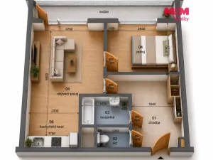 Prodej bytu 2+kk, Praha - Prosek, Vysočanská, 38 m2