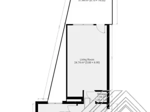 Pronájem bytu 2+kk, Praha - Letňany, Chlebovická, 56 m2