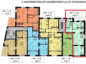 Pronájem bytu 3+kk, Strakonice - Strakonice II, Bezděkovská, 72 m2