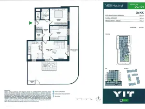 Prodej bytu 3+1, Praha - Hostivař, Nurmiho, 80 m2