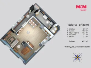 Prodej chaty, Velké Chvojno - Žďár, 77 m2