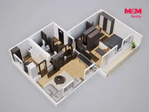 Prodej bytu 3+1, Most, J. A. Komenského, 66 m2