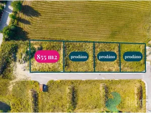 Prodej pozemku pro bydlení, Hůry, 855 m2
