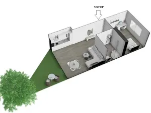 Pronájem bytu 2+kk, Brno, Černohorská, 48 m2