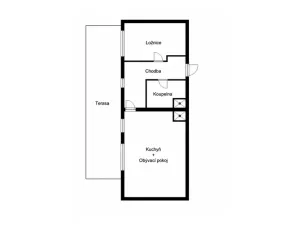 Pronájem bytu 2+kk, Hluboká nad Vltavou, Potoční, 52 m2