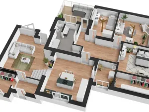 Prodej bytu 4+1, Unhošť, Křivoklátská, 146 m2