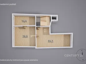 Pronájem činžovního domu, Děčín, Křížová, 80 m2
