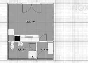Pronájem bytu 1+kk, Plzeň, Plovární, 27 m2