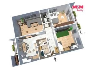 Prodej bytu 3+1, Poděbrady - Poděbrady III, Moučná, 101 m2