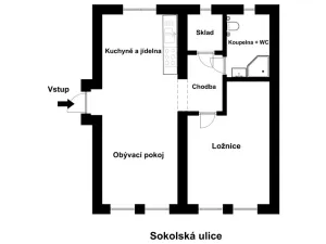 Pronájem bytu 2+kk, Česká Lípa, Sokolská, 56 m2