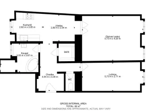 Pronájem bytu 2+1, Brno, Úvoz, 72 m2