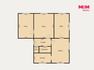 Prodej bytu 4+1, Sokolov, Sokolovská, 81 m2