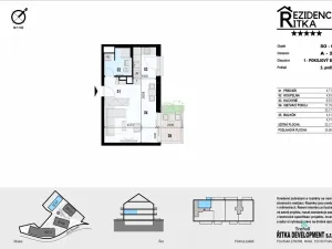 Prodej bytu 1+kk, Řitka, Všenorská, 33 m2