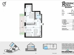 Prodej bytu 2+kk, Řitka, Všenorská, 59 m2