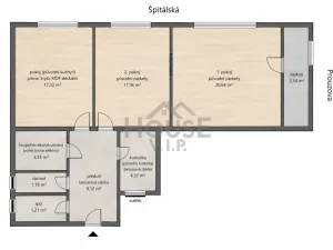 Prodej bytu 3+1, Praha, Prouzova, 75 m2