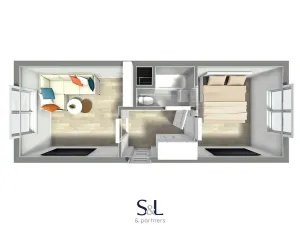 Pronájem bytu 2+kk, Česká Lípa, Dlouhá, 41 m2
