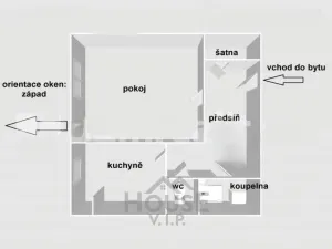Prodej bytu 2+kk, Praha - Čimice, Minická, 41 m2