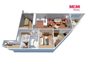Prodej bytu 3+kk, Praha - Horní Měcholupy, Mantovská, 90 m2