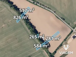 Prodej podílu pole, Traplice, 1364 m2