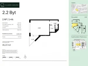 Prodej bytu 1+kk, Praha - Modřany, Okružní, 42 m2