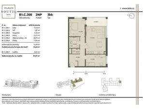 Prodej bytu 3+kk, Praha - Dolní Měcholupy, Kutnohorská, 77 m2