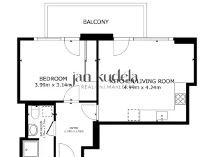 Prodej bytu 2+kk, Brno, Vranovská, 43 m2