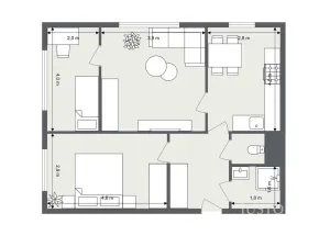 Pronájem bytu 3+kk, Liberec - Liberec XIII-Nové Pavlovice, Bezová, 58 m2