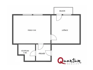 Pronájem bytu 2+kk, Praha - Černý Most, Rudolfa Holeky, 33 m2