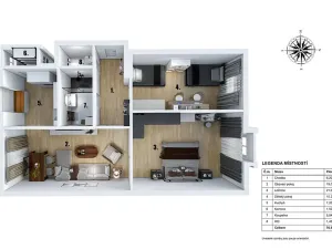 Prodej bytu 3+1, Praha - Malá Strana, Petřínská, 76 m2