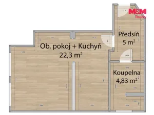 Prodej bytu 1+kk, Nýřany, Revoluční, 36 m2