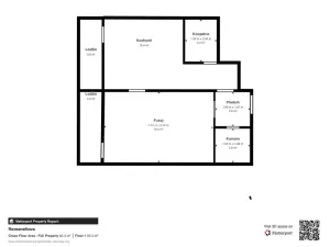 Prodej bytu 1+1, Chomutov, Rooseveltova, 40 m2