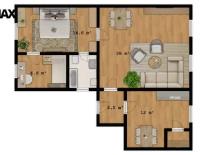 Prodej bytu 3+1, Martínkovice, 71 m2