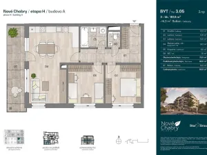 Prodej bytu 3+kk, Praha - Dolní Chabry, U Václava, 80 m2
