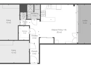 Prodej bytu 3+kk, Praha, Tupolevova, 65 m2
