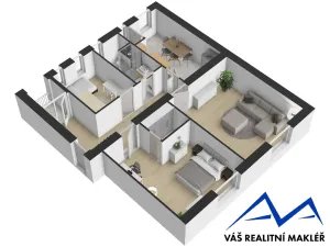 Prodej bytu 3+1, Ostrava, náměstí Msgre Šrámka, 93 m2