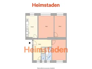 Pronájem bytu 3+1, Ostrava - Moravská Ostrava, Zelená, 69 m2