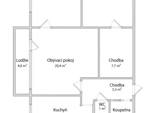 Prodej bytu 3+1, Brno - Líšeň, Vlkova, 72 m2