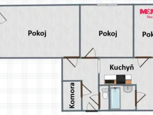 Pronájem bytu 3+1, Rychnov nad Kněžnou, Palackého, 65 m2