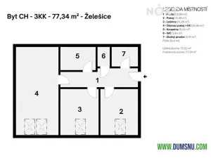 Prodej bytu 3+kk, Želešice, 24. dubna, 77 m2
