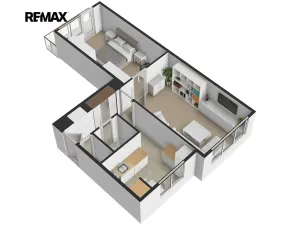 Pronájem bytu 2+1, Karlovy Vary, I. P. Pavlova, 54 m2