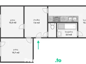 Pronájem bytu 2+1, Znojmo, Pražská, 51 m2