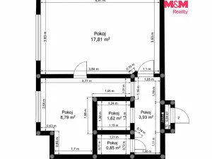 Prodej bytu 1+1, Ostrava - Poruba, Větrná, 37 m2
