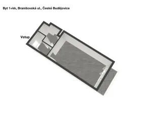 Prodej bytu 1+kk, České Budějovice, U Branišovského lesa, 46 m2