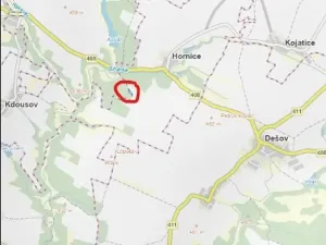 Prodej lesa, Mladoňovice, 2352 m2