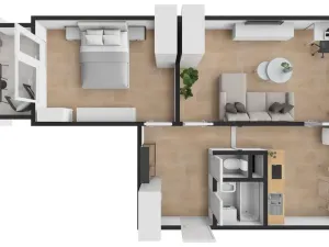 Prodej bytu 2+1, Milovice - Mladá, Průběžná, 65 m2