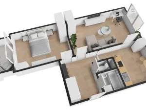 Prodej bytu 2+1, Milovice - Mladá, Průběžná, 65 m2