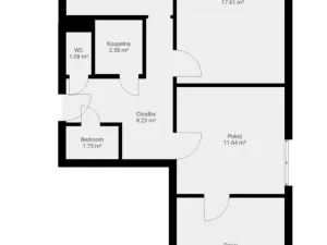 Pronájem bytu 3+1, Pardubice - Bílé Předměstí, Na Drážce, 65 m2