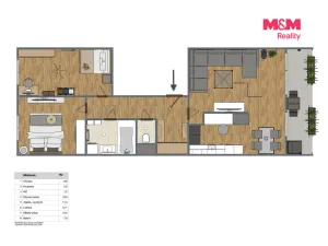 Prodej bytu 3+kk, Praha - Letňany, Kuželova, 68 m2