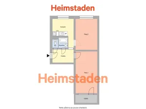 Pronájem bytu 2+1, Havířov - Město, Matuškova, 50 m2